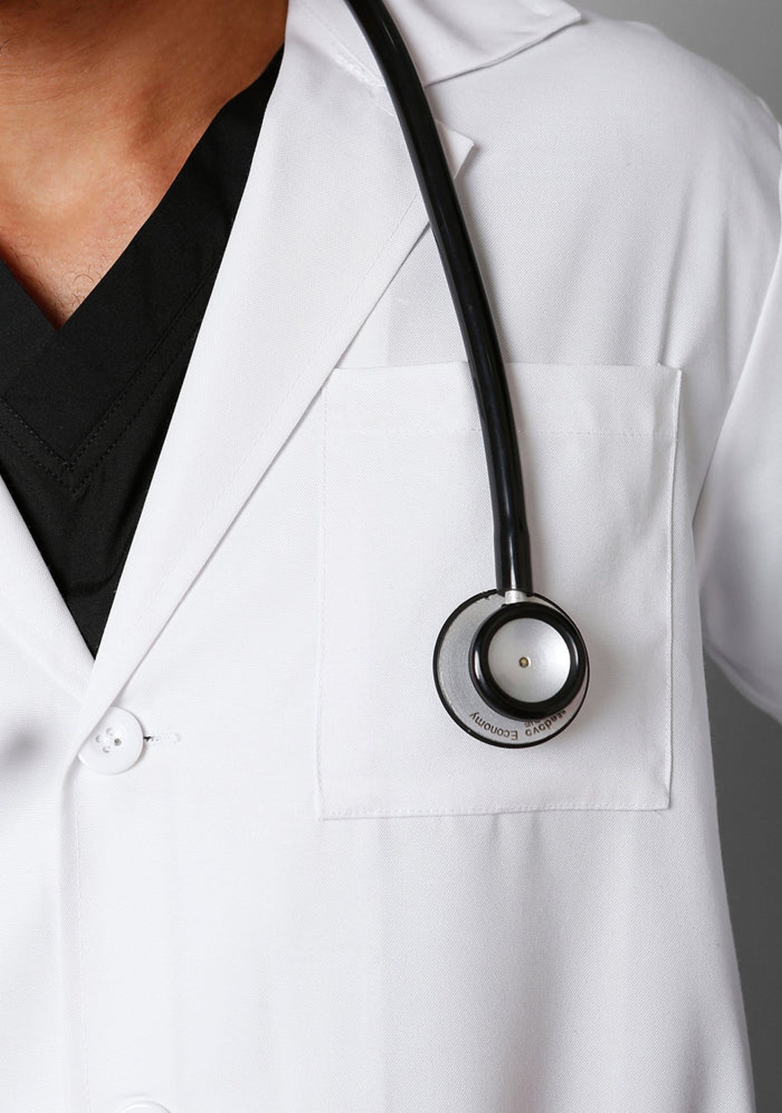 Men's Classic Long Lab Coat - Image 2